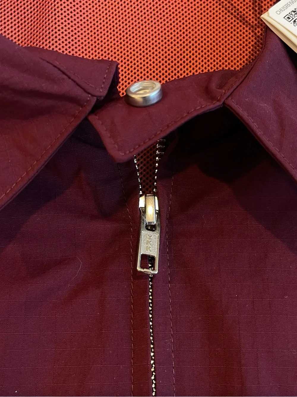 Adidas OG LA Windbreaker Jacket Mesh Lined Maroon Full Zip